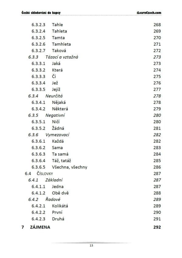 České skloňování do kapsy - Image 12